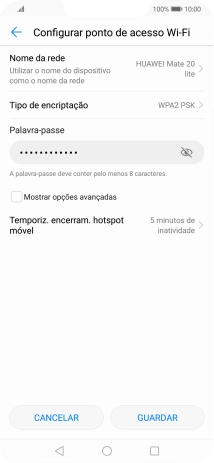 Prima Nome da rede.