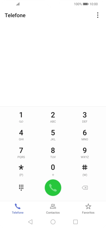 Prima o ícone de menu.