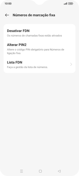 Prima Desativar FDN.