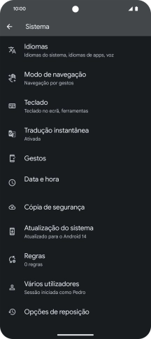 Prima Data e hora.