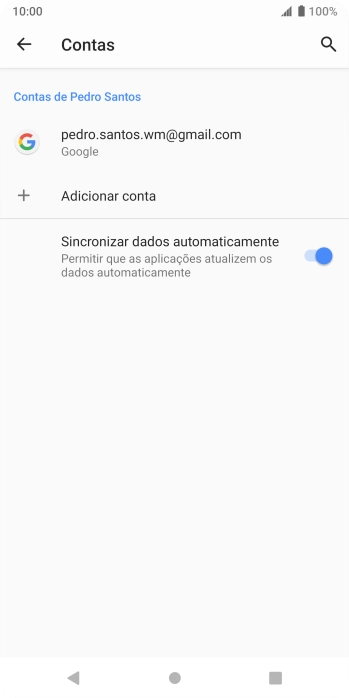Prima a conta pretendida.