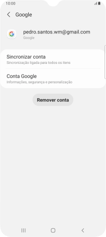 Prima Sincronizar conta.