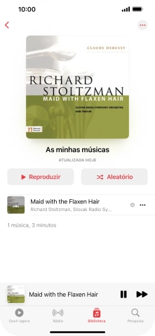 Prima o título da música.