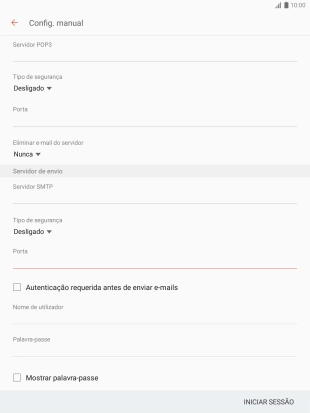Prima Autenticação requerida antes de enviar e-mail para ativar a função.