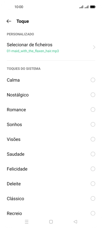 Prima a tecla de início para terminar e voltar ao ecrã inicial.