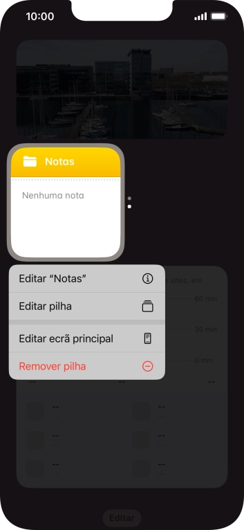 Prima Editar pilha.