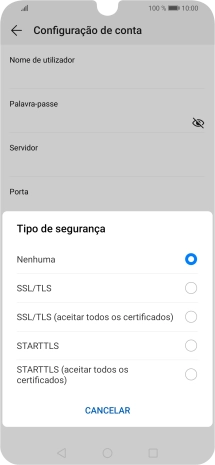 Prima Nenhuma para desativar a função.