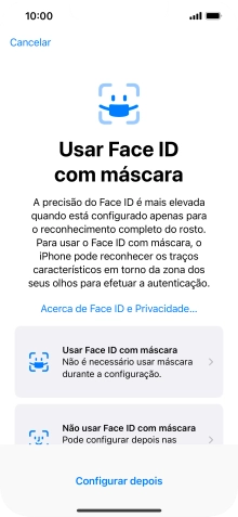 Prima Configurar depois.