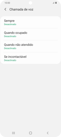 Prima a tecla de início para terminar e voltar ao ecrã inicial.