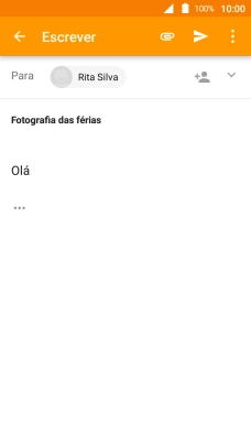 Prima o ícone de anexo.