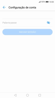 Prima Palavra-passe e introduza a password da sua conta de e-mail na Vodafone.