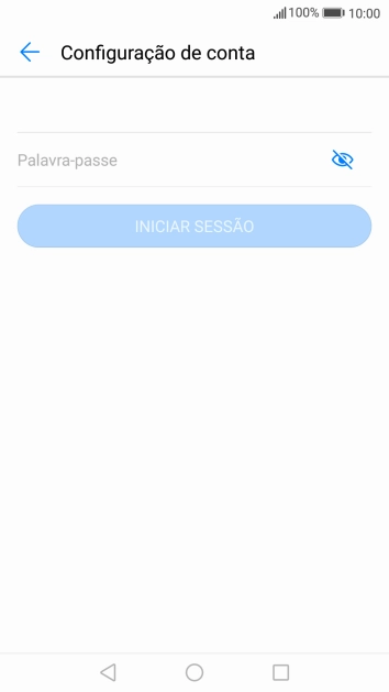 Prima Palavra-passe e introduza a password da sua conta de e-mail na Vodafone.