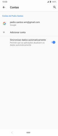 Prima Adicionar conta.