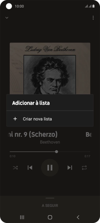 Prima Criar nova lista.
