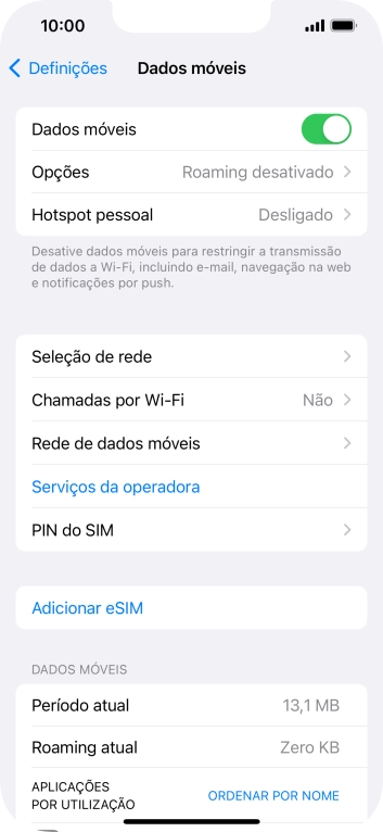 Prima PIN do SIM.