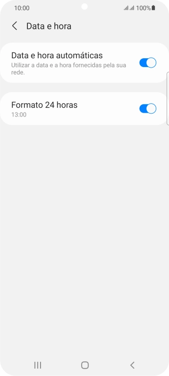 Prima a tecla de início para terminar e voltar ao ecrã inicial.