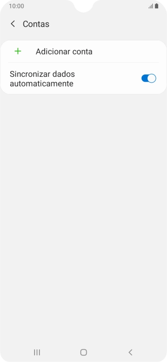 Prima Adicionar conta.