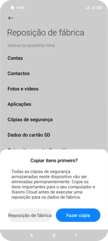Prima Reposição de fábrica.
