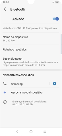 Prima a tecla de início para terminar e voltar ao ecrã inicial.