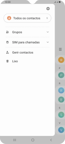 Prima Gerir contactos.