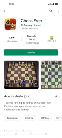Prima Instalar e siga as indicações no ecrã para instalar a app.