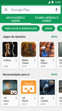 Prima a caixa de pesquisa.