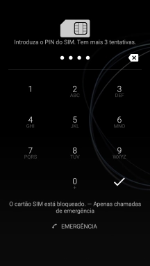 Se solicitado, deve introduzir o código PIN e premir o ícone para aceitar.