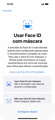 Prima Configurar depois.