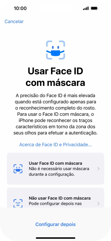Prima Configurar depois.