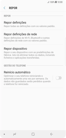 Prima Repor dispositivo.