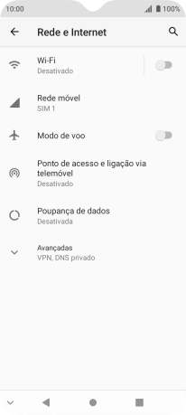 Prima Ponto de acesso e ligação via telemóvel.