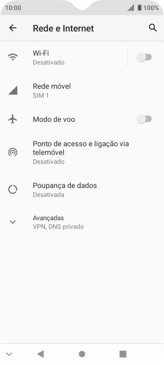 Prima Ponto de acesso e ligação via telemóvel.