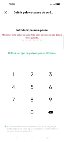 Prima Utilizar um tipo de palavra-passe diferente.