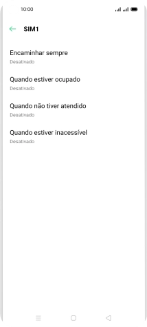 Prima o tipo de desvio pretendido.