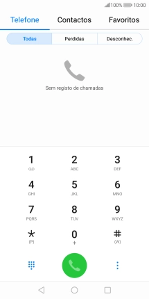 Prima o ícone de menu.