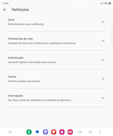 Prima Preferências de rede.