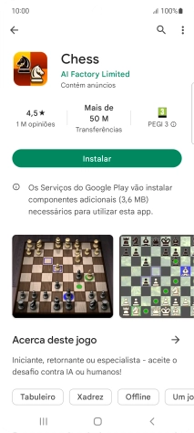 Prima Instalar e siga as indicações no ecrã para instalar a app.