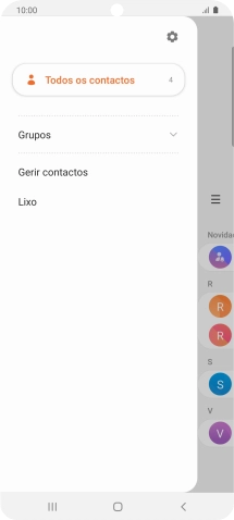 Prima Gerir contactos.