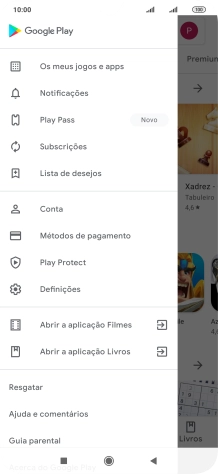 Prima Os meus jogos e apps.