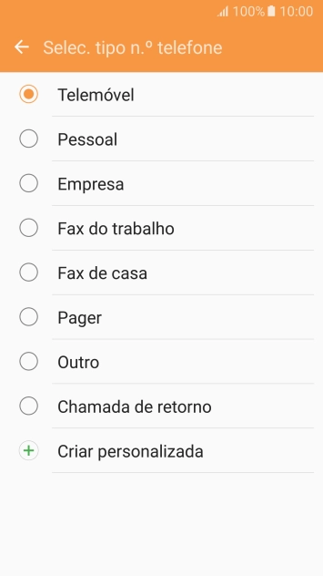 Prima o tipo de número pretendido.
