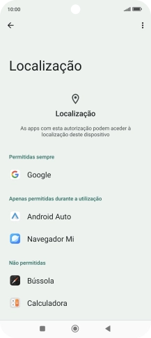 Prima a app pretendida.
