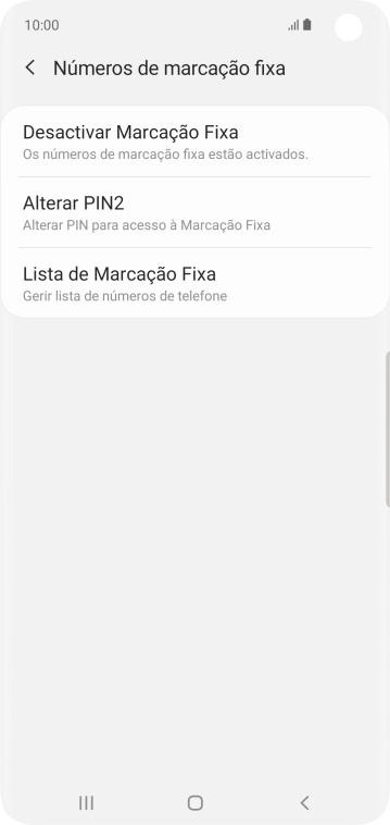 Prima Desactivar Marcação Fixa.