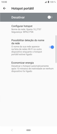Prima Configurar hotspot.
