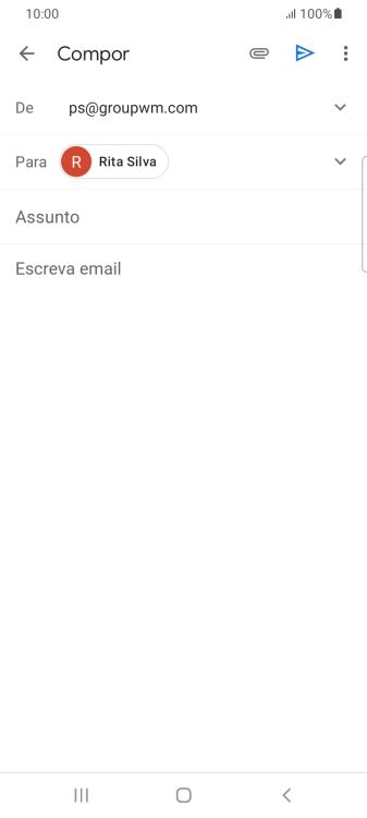 Prima Assunto e introduza o assunto pretendido.
