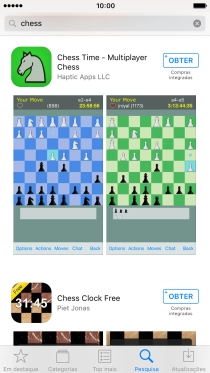 Prima a app pretendida.