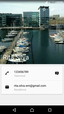 Prima o ícone de menu.