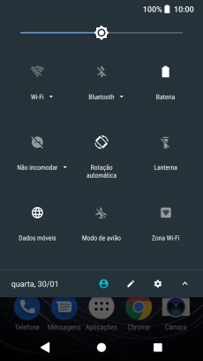 Prima Dados móveis para ativar ou desativar a função.