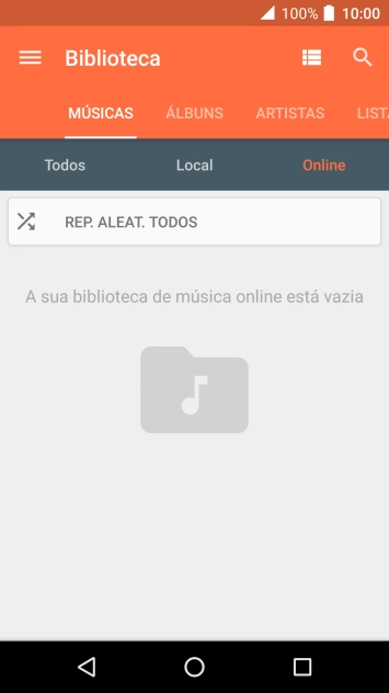 Prima Todos e vá até a música pretendida.