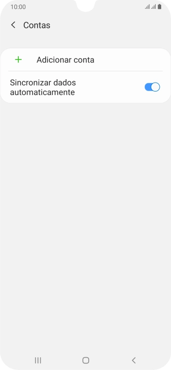 Prima Adicionar conta.