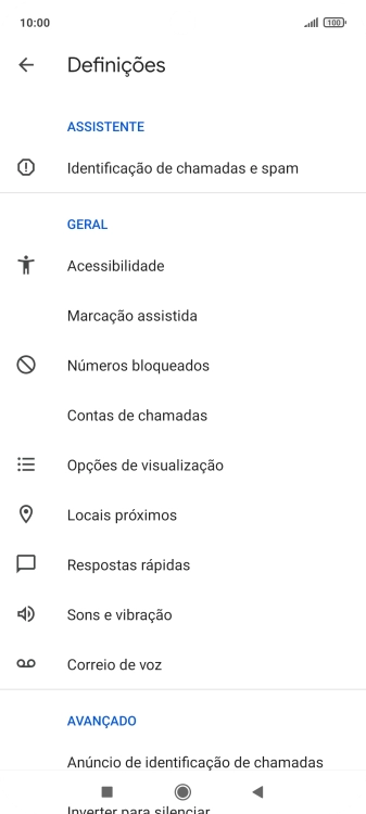 Prima Correio de voz.